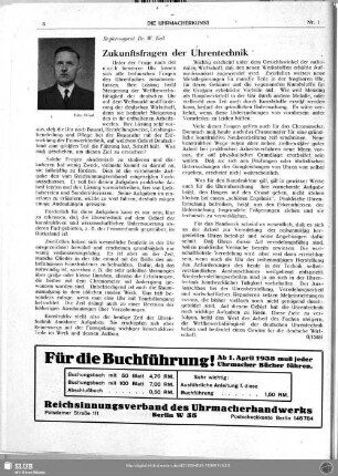 Zukunftsfragen der Uhrentechnik