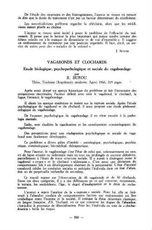 296-297, Vagabonds et clochard, par B. Burou