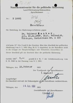 Zanker, Waldemar, Dr.