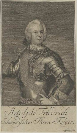 Bildnis des Adolph Friedrich, König von Schweden