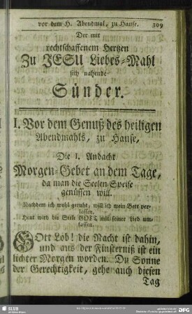 [II. Andachten vor dem heiligen Abendmahl]