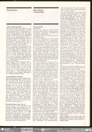 „Laßt uns Dinge gestalten“ : Informationen