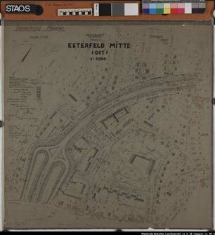 Bebauungsplan Esterfeld Mitte (Ost), Gemarkung Meppen Ausf.-Art: Lichtpause Herst.: Katasteramt Meppen Format: 70 x 65 cm Maßstab: 1 : 1000