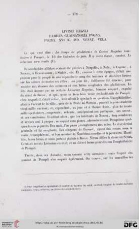 Livinei Reguli Famila Gladiatoria Pugna. Pugna. XVI K. IVN. Venat. Vela