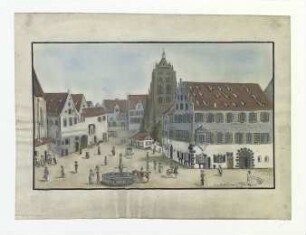Münsterplatz. Blick nach Norden. 1786