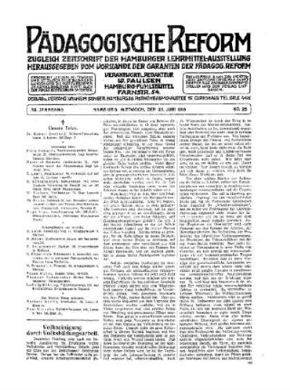 Volkseinigung durch Volksbildungsarbeit