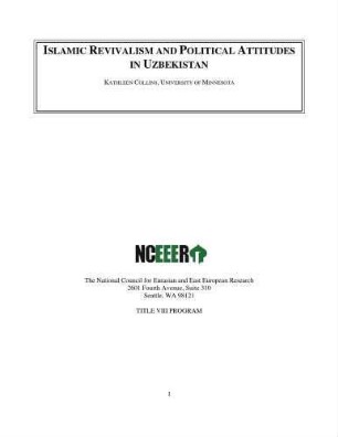 Islamic revivalism and political attitudes in Uzbekistan