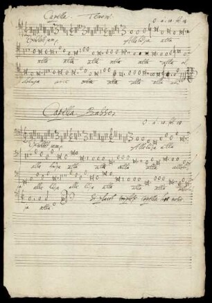 Capella Tenore. Capella Basso.