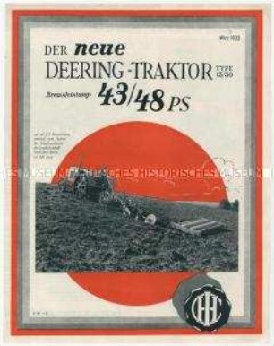 Traktoren der Firma Deering International Harvester Company