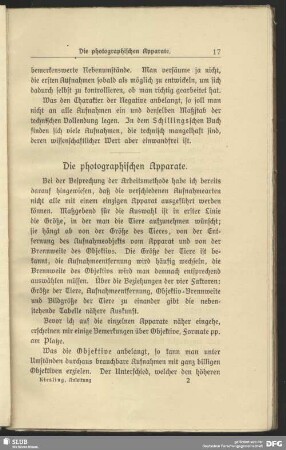 Die photographischen Apparate