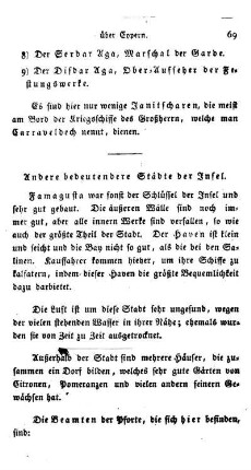 Andere bedeutendere Städte der Insel.