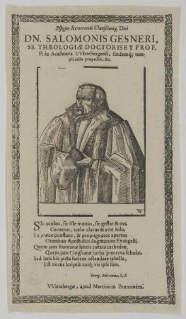 Bildnis des Salomon Gesner