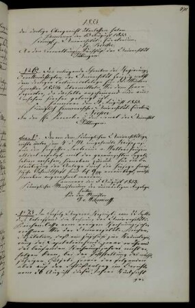 Abschriftliche Mitteilung der Ausstellung eines Reisepasses für Professor Sartorius.