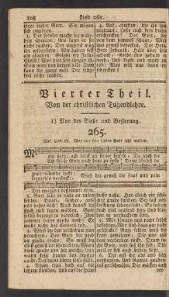 Vierter Theil. Von der christlichen Tugendlehre
