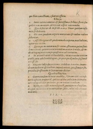 Quaestio Physica.