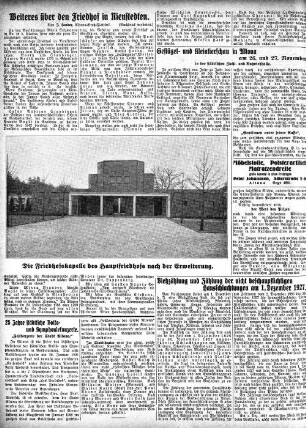 Weiteres über den Friedhof in Nienstedten