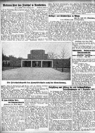Weiteres über den Friedhof in Nienstedten