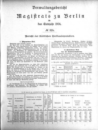 No. 32 b. Bericht der städischen Tiefbaudepution