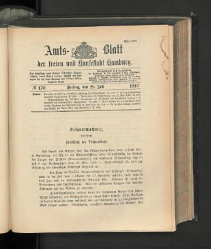 No. 176, 28. Juli 1916