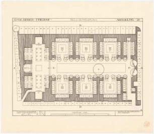 Stadtfriedhof Engesohde, Hannover: Belegungsplan, Grundriss 1:200