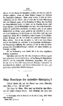 Einige Bemerkungen über rhythmischen Choralgesang