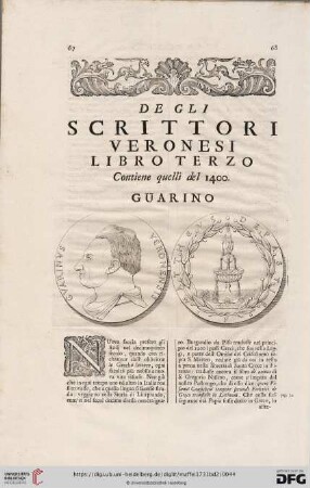 Libro terzo, contiene quelli del 1400. Guarino