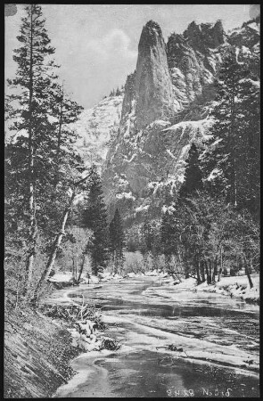 Yosemite. Sentinel Rock in Winter, Yosemite, Cal.