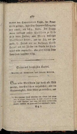 Sieben und dreyßigstes Kapitel. Wolfsteins Anstalten auf seinen Gütern.