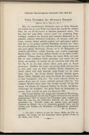 Ueber Varietäten der Sternocera Boucardi. (Hierzu Taf. V, Fig. 19-23).
