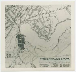 Erweiterungsplan, Freienwalde in Pommern (Chociwel): Lageplan
