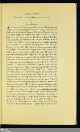 Siebentes Buch. Der Anbruch der Gegenreformation