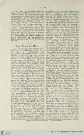 Diskurse der Maler