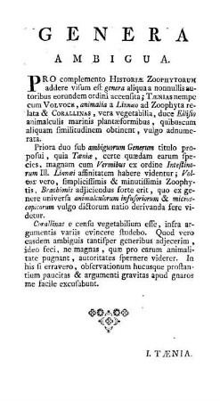 Genera Ambigua
