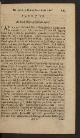 Caput XII. An liceat libros haereticorum legere?