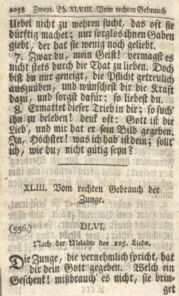 XLIII. Vom rechten Gebrauch der Zunge.
