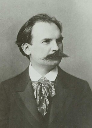 Porträt Eugen d’Albert (1864-1932; Komponist, Pianist). Fotografie, um 1910
