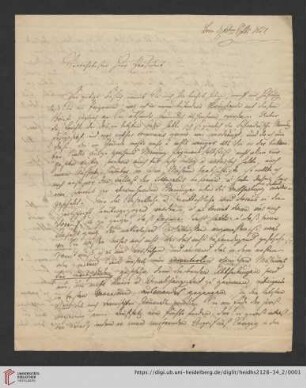 Briefe von Johann Christian Hasse an Georg Arnold Heise: Brief von Johann Christian Hasse an Georg Arnold Heise, 16.09.1827