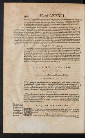 Psalmus LXXVII.