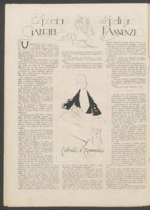 El poeta del peligro Gabriel D'Annunzio
