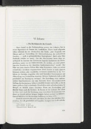 VI. Exkurse