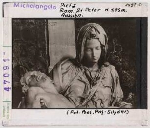 Michelangelo: Pietà, Rom, St. Peter, Detail