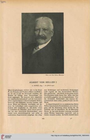 35: Albert von Keller : 27. April 1844 - 16. Juli 1920
