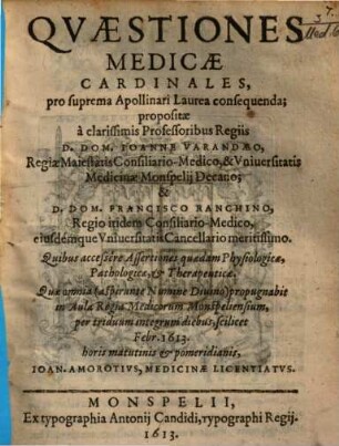 Quaestiones Medicae Cardinales