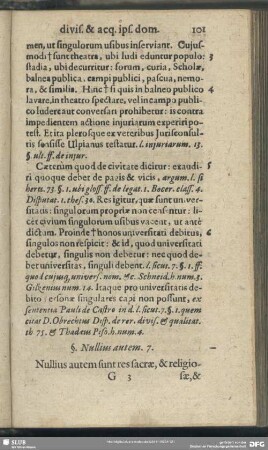 §. Nullius autem. 7.