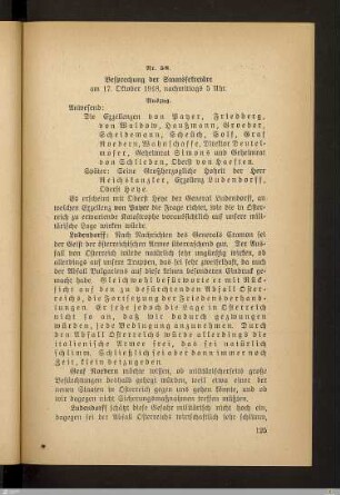 Besprechungen, Telegramme, Sitzungen