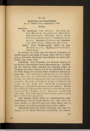 Besprechungen, Telegramme, Sitzungen