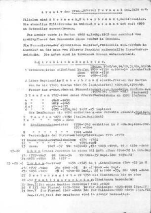 Archivinventar 1963 (mit Nummerierung)