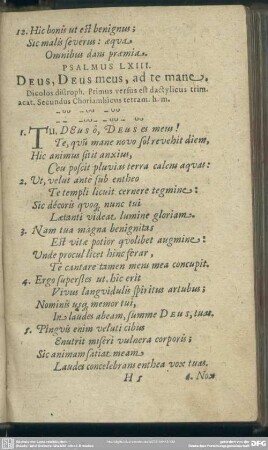 Psalmus LXIII. Deus, Deus meus, ad te mane