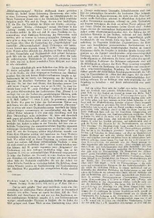 871-873 [Rezension] Fichter, Joseph H., Die gesellschaftliche Struktur der staedtischen Pfarrei