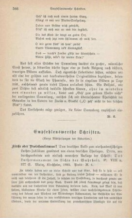 566-578 Empfehlenswerthe Schriften